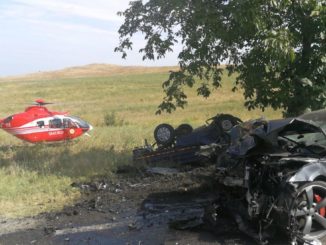 Accident rutier la Revărsarea. FOTO ISU Delta