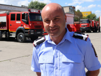 lt. col. Vasile Șoavă, prim adjunct al șefului ISU Delta Tulcea. FOTO Adrian Boioglu