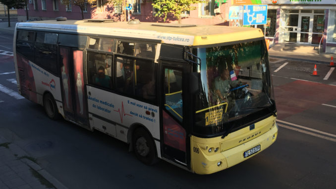 Autobuz al STP Tulcea. FOTO Adrian Boioglu