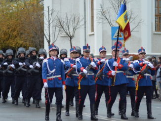 Jandarmii tulceni, la paradă. FOTO IJJ Tulcea
