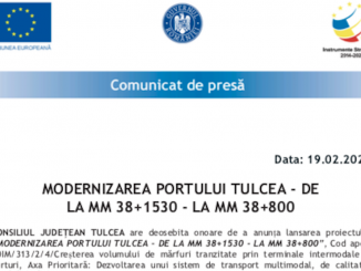 Modernizarea Portului Tulcea de la Mm 38+1530 la Mm 38+800