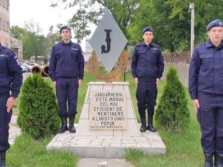 Depunerea jurământului militar la Inspectoratul de Jandarmi Județean Tulcea. FOTO IJJ Tulcea