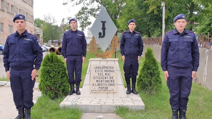 Depunerea jurământului militar la Inspectoratul de Jandarmi Județean Tulcea. FOTO IJJ Tulcea