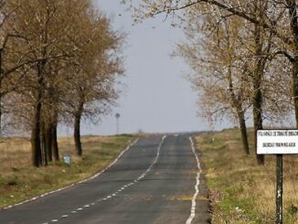 Circulație restricționată pe DJ 222, în zona poligonului Babadag. FOTO CJ Tulcea