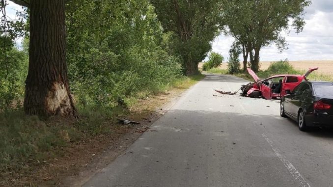 Bărbat rănit într-un accident pe DJ 222, în județul Tulcea. FOTO IPJ Tulcea