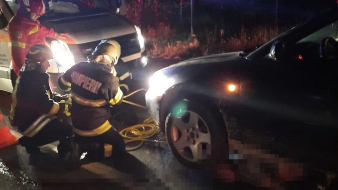 Bătrân omorât într-un accident rutier petrecut în localitatea Mineri. FOTO ISU Tulcea