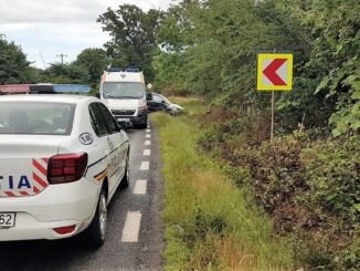 Femeie rănită într-un accident petrecut în apropiere de Niculițel. FOTO IPJ Tulcea